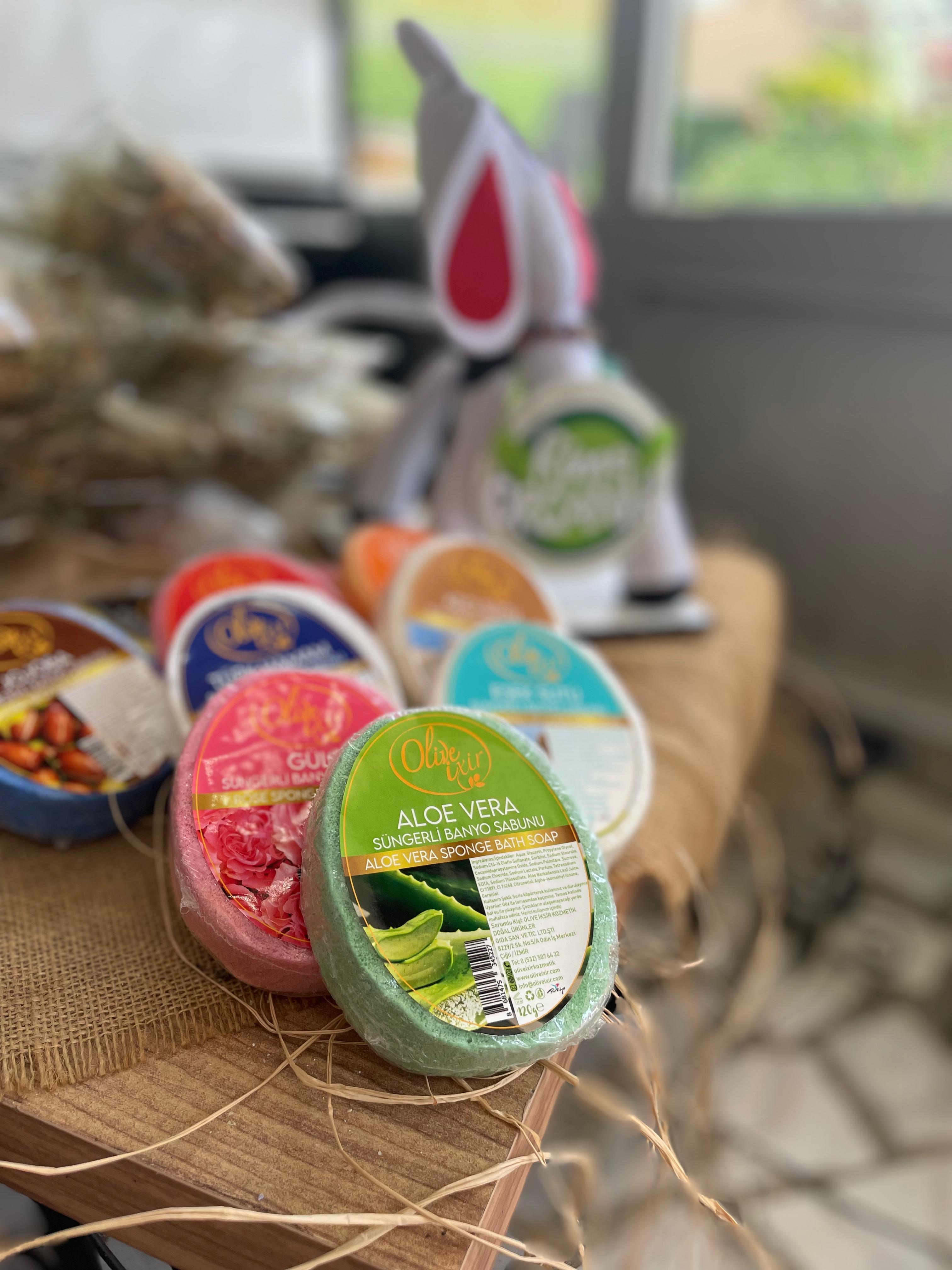 aloe vera içerikli süngerli sabun