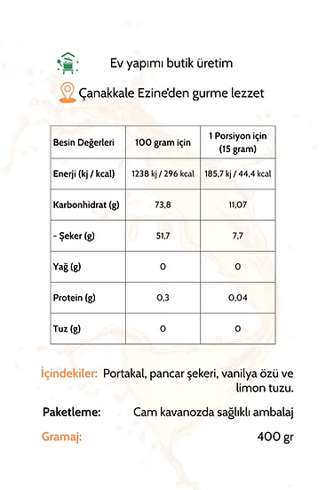 Doğal Portakal Reçeli 400gr