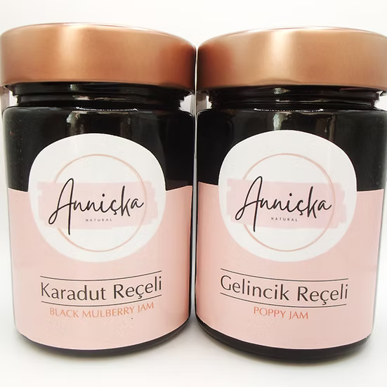 Doğal Karadut ve Gelincik Reçeli 2x400gr