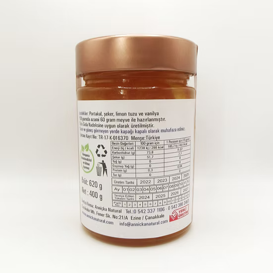 Doğal Karadut ve Portakal Reçeli 2x400gr