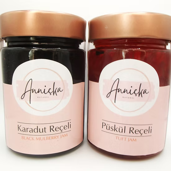 Doğal Karadut ve Püskül Reçel 2x400gr