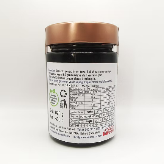 Doğal Karadut ve Gelincik Reçeli 2x400gr