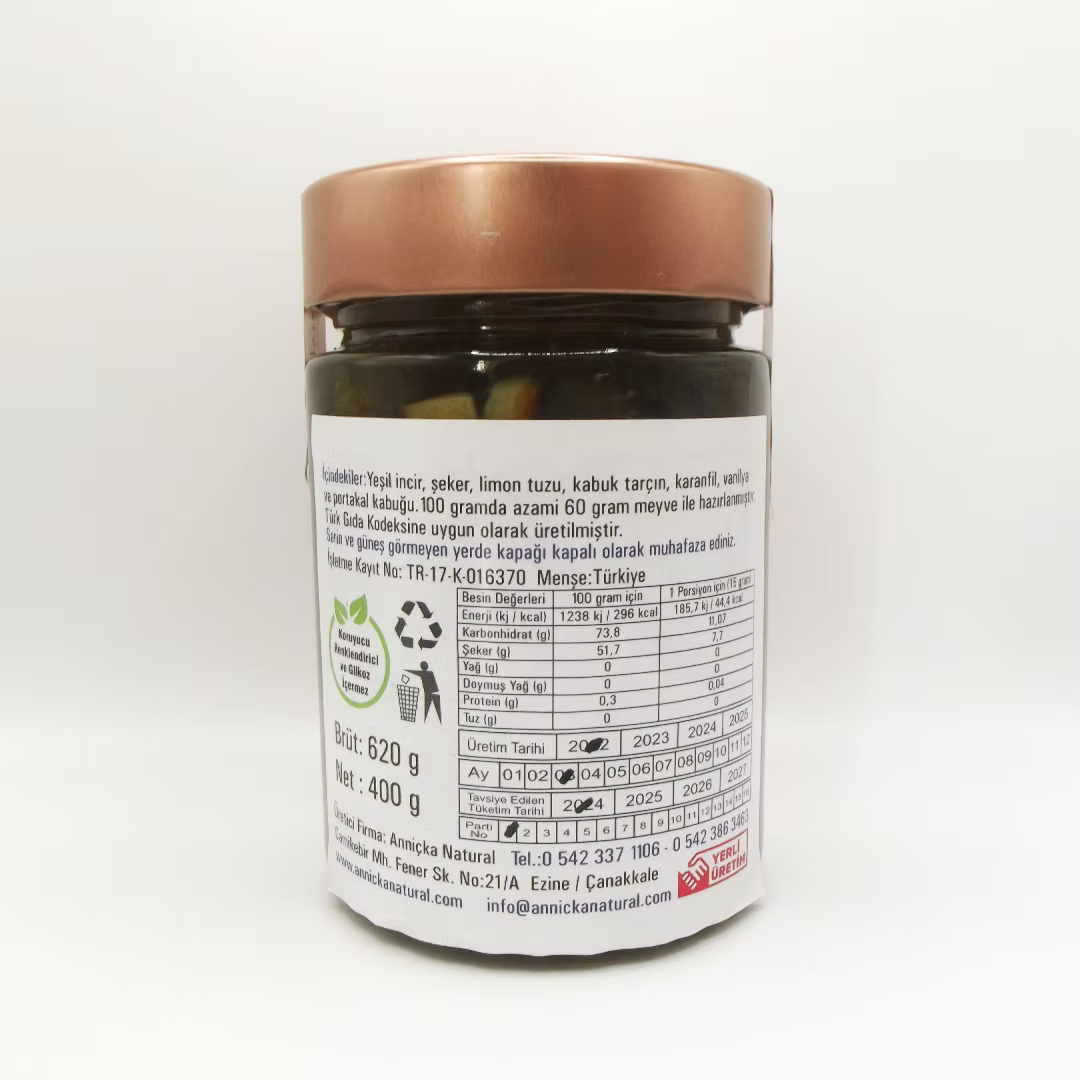 Doğal Karadut ve Yeşil İncir Reçeli 2x400gr