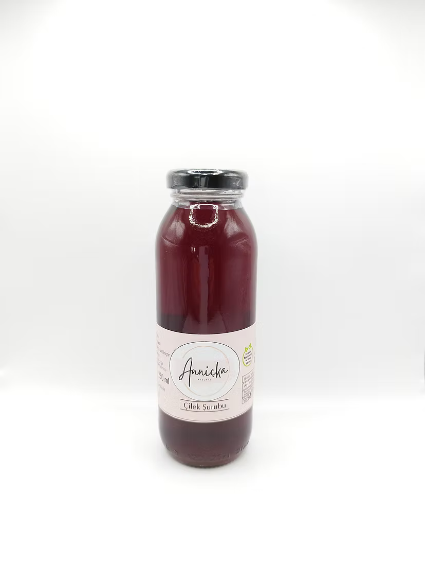Katkısız Doğal Çilek Şurubu 250ml