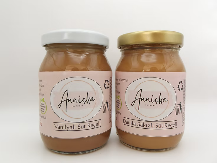 Vanilyalı ve Damla Sakızlı Süt Reçelleri