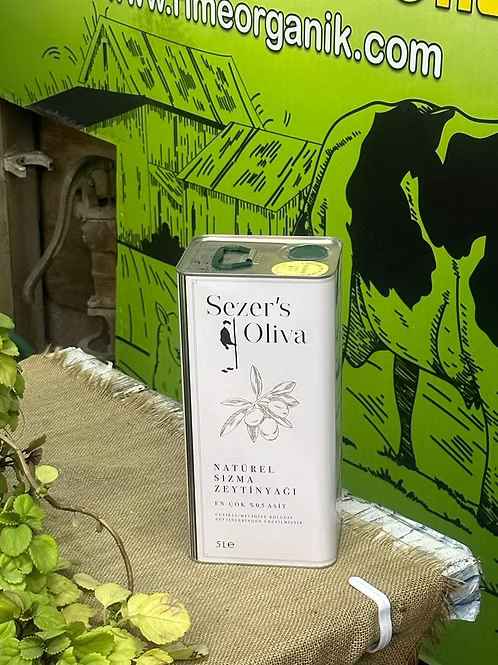 Soğuk Sıkım Taş Baskı Zeytinyağı 5Lt.(0.3 Dizem)