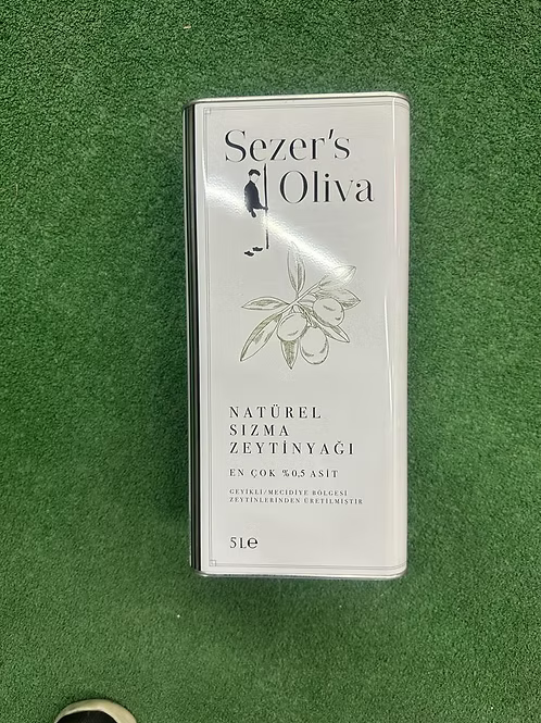Soğuk Sıkım Taş Baskı Zeytinyağı 5Lt.(0.3 Dizem)