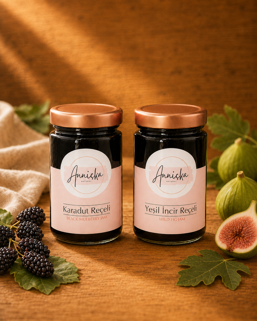 Doğal Karadut ve Yeşil İncir Reçeli 2x400gr